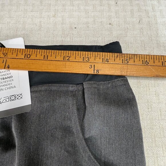 Comenii Womens Size Medium Gray Elastic Waist Technical Workwear Scrub Pants - Picture 7 of 10